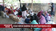 Aksi Berani Babinsa Selamatkan Warga saat Banjir di Tapanuli Selatan