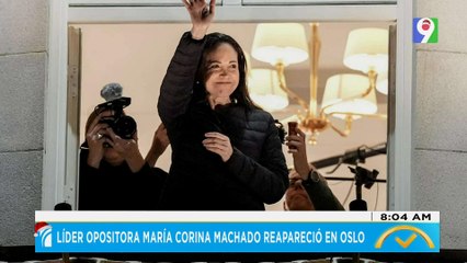 Líder opositora María Corina Machado reapareció en Oslo  | El Despertador