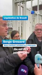 Brandt : réaction de Serge Grouard, maire d'Orléans et président de la Métropole d'Orléans