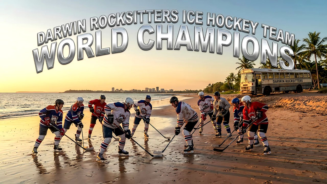 Darwin Rocksitters Ice Hockey Team World Champions Northern Territory Australia