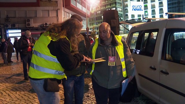 Kezdi ellepni a szemét a portugál utcákat az általános sztrájk miatt