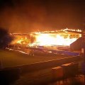 El incendio del estadio del FC Haka de Finlandia