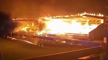El incendio del estadio del FC Haka de Finlandia