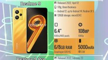 Realme Narzo 90 vs Realme 9 vs Realme 9 Pro