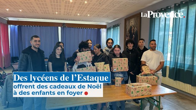Des lycéens de l’Estaque offrent des cadeaux de Noël à des enfants en foyer