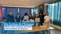 Des lycéens de l’Estaque offrent des cadeaux de Noël  à des enfants en foyer