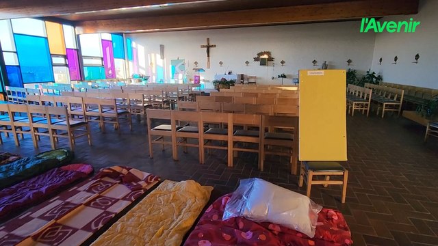 Une association occupe une église à Grâce-Hollogne pour dénoncer le manque de moyen pour les SDF et familles monoparentales