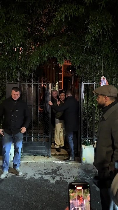 Leonardo DiCaprio at the after party in paris