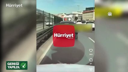 Ambulansa yol vermeyen sürücü yakalandı