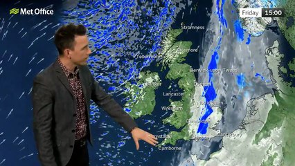 Met Office Thursday Evening Weather Forecast 11/12/2025