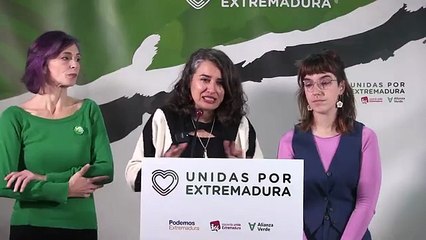 Presentación de la candidatura de Unidas por Extremadura