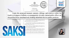 Panukalang limitahan ang pagtakbo ng magkakamag-anak hanggang 4th degree sa isang eleksyon, inihain nina House Speaker Dy III at Cong. Marcos | Saksi