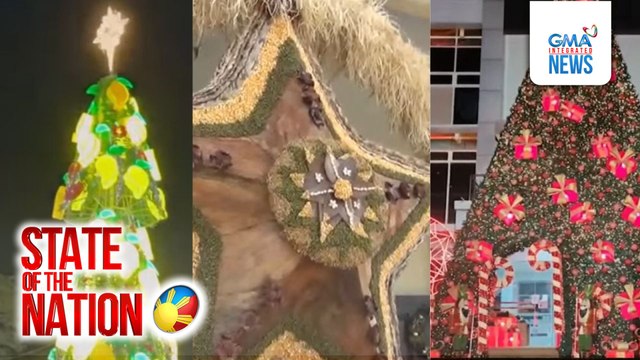 Sweet mango ng Guimaras, bida sa kanilang giant christmas tree display | SONA