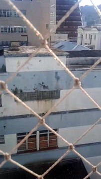 Caixa d'água da Casa do Papai Noel, em Florianópolis, está vazando há dois dias