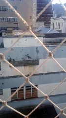 Caixa d'água da Casa do Papai Noel, em Florianópolis, está vazando há dois dias