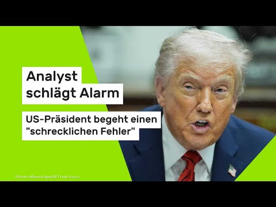 Analyst schlägt Alarm - US-Präsident begeht einen 'schrecklichen Fehler'
