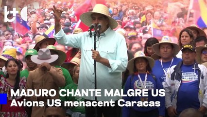 Avions US sur les Caraïbes, soldats près du Venezuela — Maduro a le temps de chanter