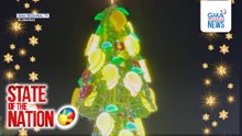 Sweet mango ng Guimaras, bida sa kanilang giant christmas tree display | SONA