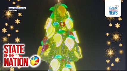 Sweet mango ng Guimaras, bida sa kanilang giant christmas tree display | SONA