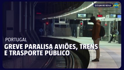 Greve geral em Portugal paralisa aviões, trens e serviços públicos