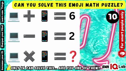 Can you solve this Emoji math puzzle?  🧮