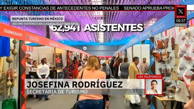 Récord histórico en turismo extranjero en México: entrevista con Josefina Rodríguez