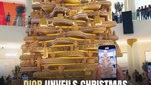 Dior Unveils Christmas Tree at Dubai Mall