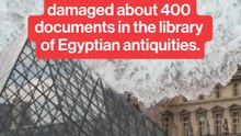 A major leak at the Louvre flooded the Egyptian antiquities library.