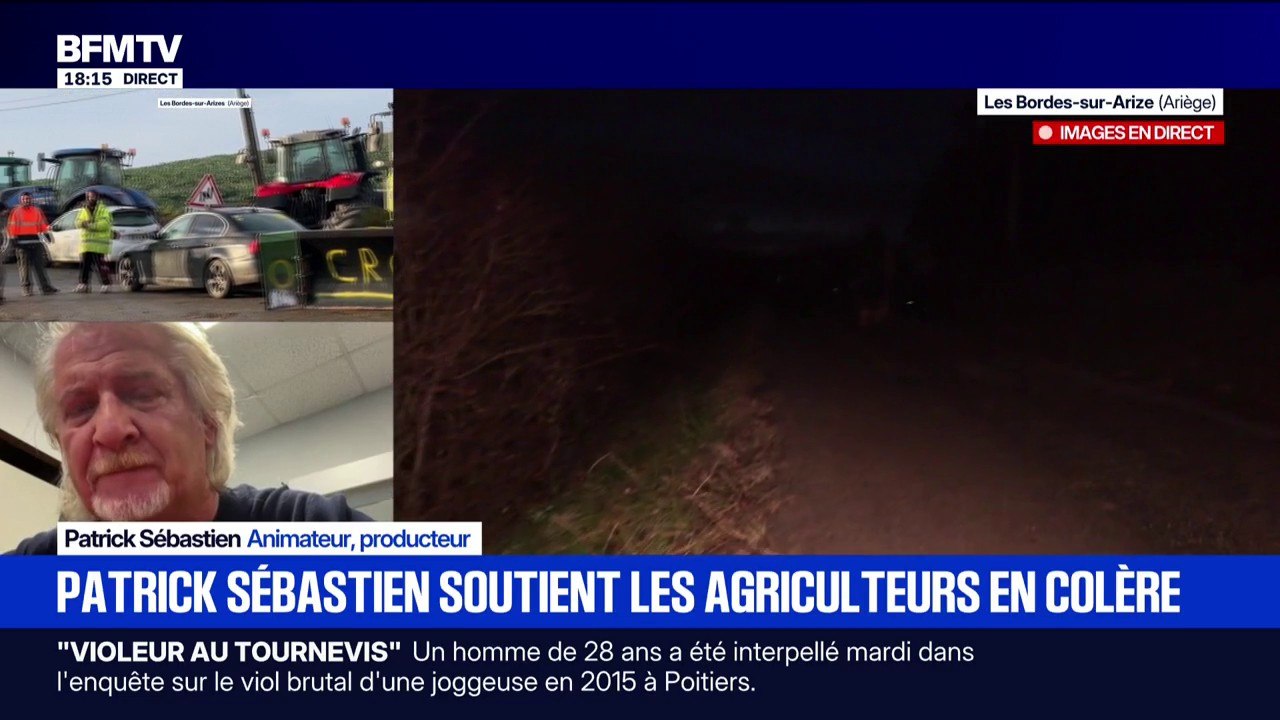 Colère des agriculteurs: "Je comprends qu'ils se révoltent" affirme Patrick Sébastien