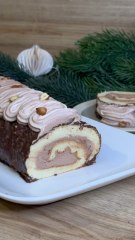 Jour 11 du calendrier de l’avent des recettes - Bûche de Noël façon Ferrero Rocher 🌰