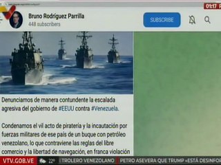 Cuba condenó piratería e incautación por militares de EE. UU. de buque con petróleo venezolano
