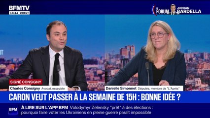 SIGNÉ CONSIGNY - Travailler 15h par semaine: "Ce qui nous guette, c'est le déclassement de notre pays", estime Charles Consigny