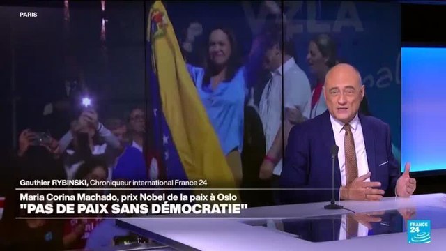 Machado, prix Nobel de la paix, à Oslo : pas de paix sans démocratie