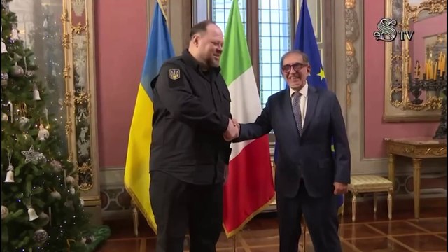 La Russa riceve in Senato il presidente del Parlamento ucraino