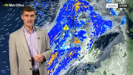 Met Office Sunday Afternoon weather forecast 14/12/2025
