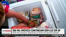 186 mil imóveis continuam sem luz em SP