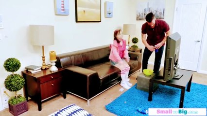 Slut teen going for her hunk babysitters big cock