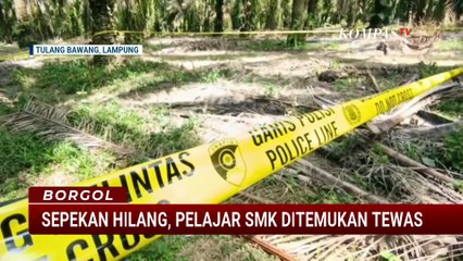 Pelajar SMK Asal Tulang Bawang Lampung Ditemukan Tewas di Perkebunan Sawit, Motor dan Ponsel Raib