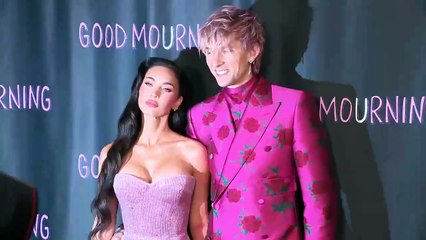 Megan Fox & Machine Gun Kelly Twin In Pink At ‘Good Mourning’ Premiere