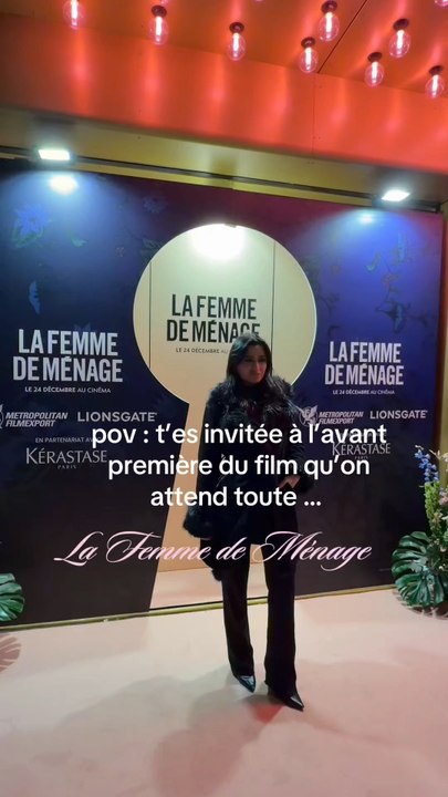 Avant première du film « La Femme de Ménage » 🖤