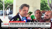 Secretário diz que dívida pública cresce por causa dos juros
