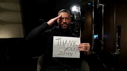 John Cena recieves a heartfelt farewell from Roman Reigns, Brock Lesnar, CM Punk, HHH and more