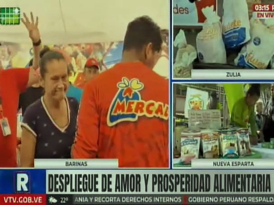 Pueblo de Barinas favorecidos con combos de alimentos y hortalizas a precio asequible