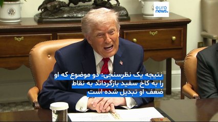 یک سال پس از بازگشت تاریخی به کاخ‌سفید؛ محبوبیت ترامپ رو به کاهش است