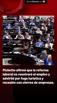 Pichetto afirmó que la reforma laboral no resolverá el empleo y advirtió por fuga turística y recesión con cierres de empresas.