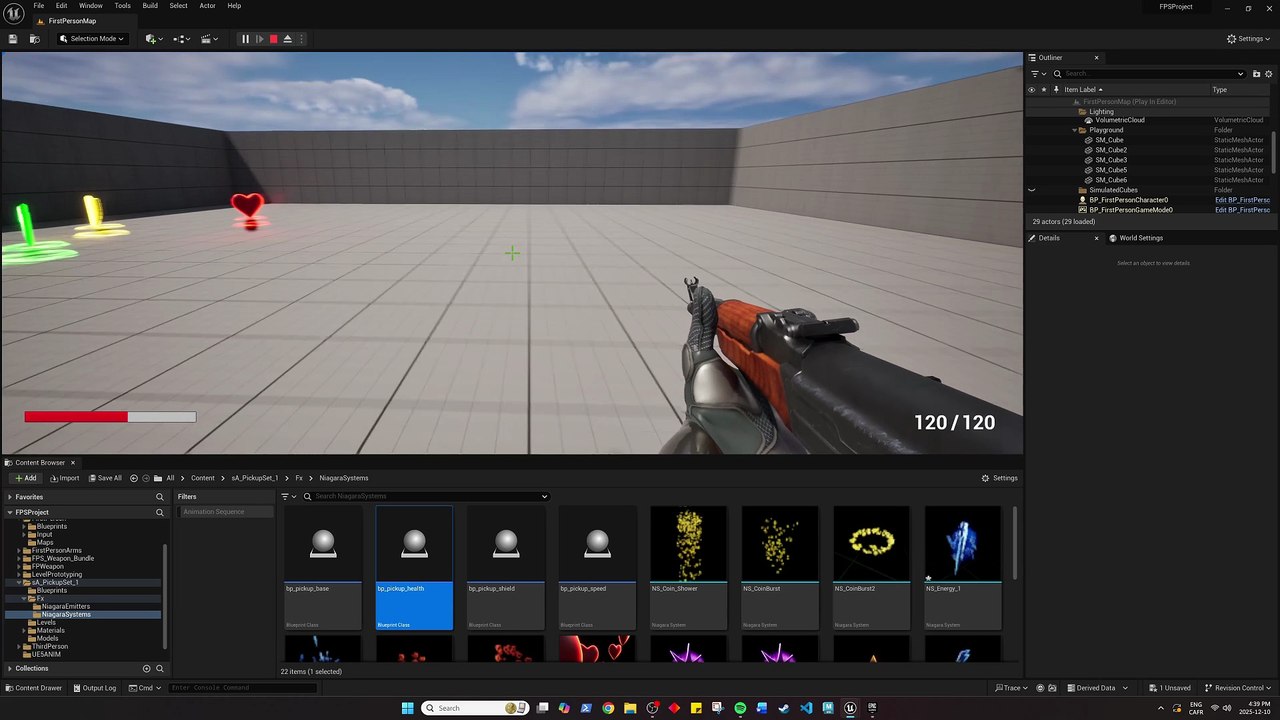Unreal engine Power up player ( speed, health , armor)