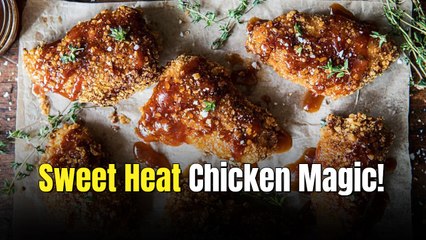 Oven Fried Southern Hot Honey Chicken