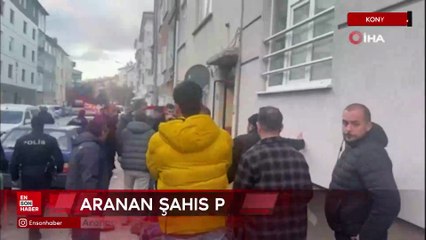 Konya'da aranan şahıs yakalanacağını anlayınca arkadaşlarıyla polise direndi