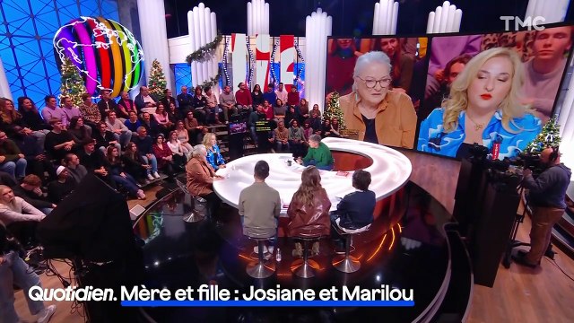 Josiane Balasko sans filtre sur sa relation avec sa fille Marilou Berry, qui a suivi ses traces - Quotidien, capture d'écran TMC