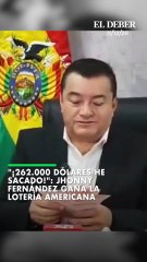 "¡262.000 dólares he sacado!": Alcalde Jhonny Fernández gana la lotería americana